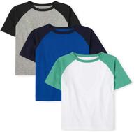 👦 adorable trio: the children's place boys raglan top 3-pack for fashionable young boys logo