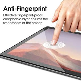 img 1 attached to 📱 amFilm Tempered Glass Screen Protector for Microsoft Surface Pro 7, 6, 5, 4 (12.3") - 2 Pack