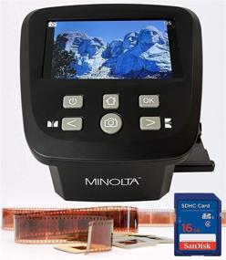 img 4 attached to 📷 MINOLTA Film & Slide Scanner: Large 5" Screen, Convert Color & B&W 35mm, 126, 110 Negatives & Slides, Super 8 Films to 22MP JPEG Digital Photos - 16GB SD Card & Worldwide AC Adapter Included (Black)