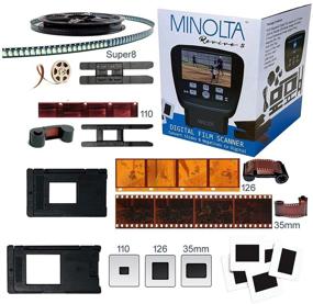 img 3 attached to 📷 MINOLTA Film & Slide Scanner: Large 5" Screen, Convert Color & B&W 35mm, 126, 110 Negatives & Slides, Super 8 Films to 22MP JPEG Digital Photos - 16GB SD Card & Worldwide AC Adapter Included (Black)