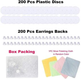 img 3 attached to ❤️ 200 PCS/100 Pairs Hypoallergenic Ear Lobe Support Patches - Prevent Tears, Reduce Strain, and Provide Comfort for Heavy Earrings - Clear & Comfortable Earring Backs