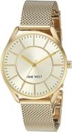 ⌚ часы с металлическим браслетом nw/1922 от nine west для женщин логотип