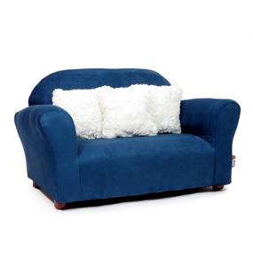 img 3 attached to Keet Roundy Denim Children's Sofa: Stylish and Comfortable Furniture for Kids