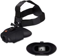 nightfox swift night vision goggles: digital infrared, 1x magnification, 75yd range - rechargeable battery included logo