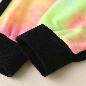 img 1 attached to 👚 Multicolor Active Girls' Clothing: Cropped Sweatsuit Pullover Sweatshirt