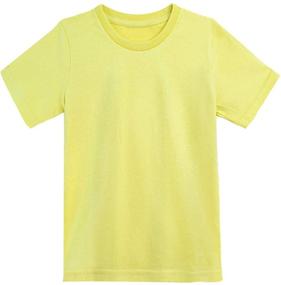 img 3 attached to 👕 High-quality COSLAND Youth Heavyweight Cotton Yellow Boys' Clothing and Tops: Trendy Tees & Shirts for Boys