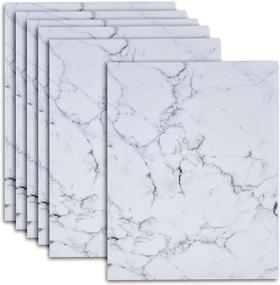 img 4 attached to 📄 120 Pack Elegant Grey Marbled Marble Stationery Paper Sheets 8.5" x 11" - Double Sided Papers Ideal for Writing, Calligraphy, Office Letters, Scrapbook Crafts, Wedding Invitations & Printing Supplies