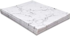 img 3 attached to 📄 120 Pack Elegant Grey Marbled Marble Stationery Paper Sheets 8.5" x 11" - Double Sided Papers Ideal for Writing, Calligraphy, Office Letters, Scrapbook Crafts, Wedding Invitations & Printing Supplies