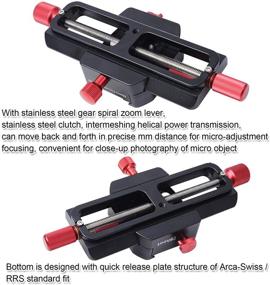 img 1 attached to 📷 iShoot Improved Universal 150mm Macro Focusing Rail Slider: All-Metal Camera Support Bracket for Close-up Shooting - Arca-Swiss Clamp & Quick Release Plate Included