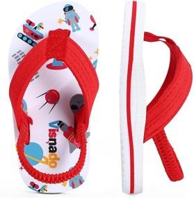img 4 attached to Toddler Summer Sandals Slippers Shower Boys' Shoes in Sandals