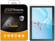 стеклянный защитный экран supershieldz tempered glass для планшета lenovo smart tab m10 10,1 дюйма (модель: tb-x605f) - антицарапание, без пузырей логотип