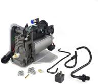 lr015303 air suspension compressor pump with bracket and relay for la-nd rover ran-ge ro-ver sport lr3 lr4 lr023964 amk version (4 pins connectors) logo