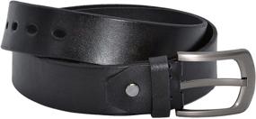 img 4 attached to LEATHER SR Classic Leather Genuine Men's Accessories and Belts