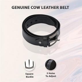 img 2 attached to LEATHER SR Classic Leather Genuine Men's Accessories and Belts