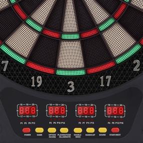 img 3 attached to 🎯 Biange Electronic Dart Board: Premium Digital Soft Tip Dartboard Set with 27 Games, LED Displays, and 12PCS 18g Darts - Perfect for 16 Players!