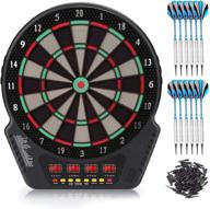 🎯 biange electronic dart board: premium digital soft tip dartboard set with 27 games, led displays, and 12pcs 18g darts - perfect for 16 players! logo
