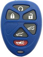 navy blue keyless entry remote start key shell fob clicker control case replacement for gmc yukon xl 1500 xl 2500 (2007-2012) logo