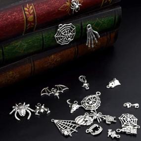 img 2 attached to 🎃 100pcs Halloween Charms for Jewelry Making - DIY Craft Supplies for Necklace, Bracelet, Earring, and More