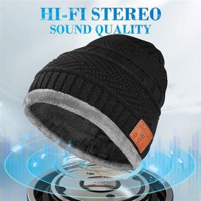 img 1 attached to 🎧 Bluetooth Beanie Hat: Trendy Stocking Stuffers for Men & Women | Music Hat with Bluetooth 5.0 Headphones for Him, Her, Teens | Perfect Christmas & Birthday Gift Idea