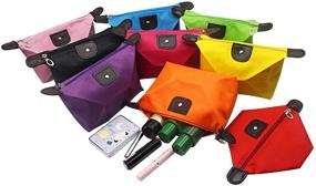 img 1 attached to 🌈 YAODHAOD Makeup Bag: Bulk Toiletry Pouch, Waterproof Cosmetic Storage Bags with Zipper - Organize Your Travel Toiletries in 9 Vibrant Colors!