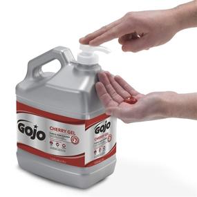 img 2 attached to 🍒 GOJO Cherry Gel Pumice Hand Cleaner: Премиум 1-галлонная насосная бутылка с ароматом черешни и пемзовыми скрабами - 2358-02