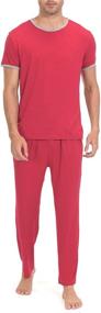 img 4 attached to Stay Cozy All Night with Indefini Pajama Sleeve Sleepwear Lounge