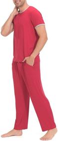 img 2 attached to Stay Cozy All Night with Indefini Pajama Sleeve Sleepwear Lounge