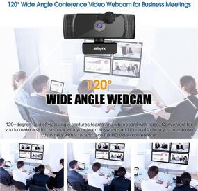 img 2 attached to 📷 1080P Auto Focus Webcam with Noise Reduction Microphones & Privacy Cover & Tripod - Full HD Streaming Web Camera by ShinyFX. USB Plug and Play PC Camera with 120 Degrees Wide Angle for Business.