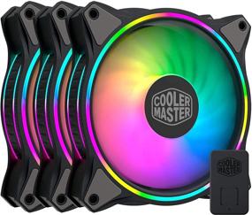 img 4 attached to CoolerMaster MasterFan MF120 Halo 3-in-1 Double Ring RGB 120mm: Independent Control LED for Cases & Liquid Radiators (3 Pack)
