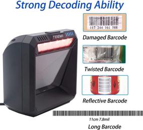 img 2 attached to 📊 TEEMI TMSL-74 1D 2D Presentation Barcode Scanner: Omni-Directional Handsfree Scanning for Retail, Inventory Management, & Kiosks