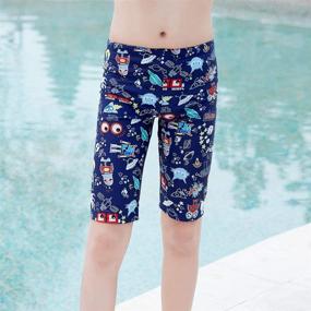 img 3 attached to 🩲 Breathable Polyester Waistband Camouflage Swimwear for Boys by Aivtalk