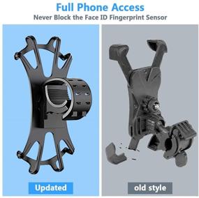 img 2 attached to 🚲 2 Pack Universal Bike Phone Mount: 360° Adjustable Holder for iPhone, Galaxy & More!