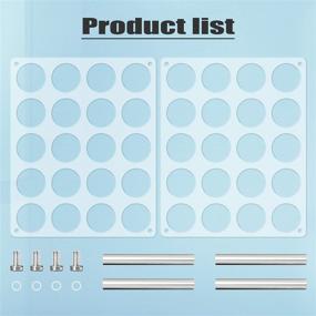img 2 attached to 🗂️ 20-Hole Vinyl Roll Holder and Storage Rack for Craft Room - Ideal Vinyl Storage Solution (14"x 11.5", Aperture 2.36")