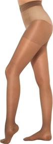 img 1 attached to 🩱 Women's Healthweir Sheer Compression Pantyhose 15-20 mmHg Support Stockings EU 18-22 (3, Skin)