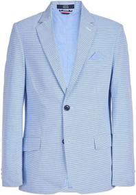 img 4 attached to Tommy Hilfiger Sharkskin Blazer Jacket