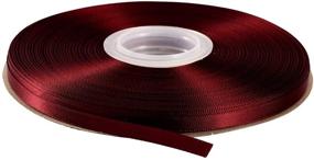 img 4 attached to 🎀 ITIsparkle 1/4" Inch Double Faced Satin Ribbon 50 Yards-Roll Set - Perfect for Gift Wrapping, Scrap Books, Party Favours, Hair Braids, Baby Showers, and Crafts - Burgundy 277# Ribbon