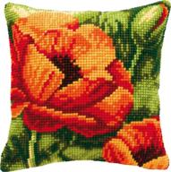 vervaco poppies cushion cross stitch logo