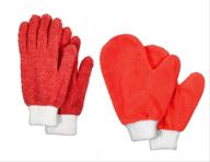 tidyups 4 pack microfiber home dusting gloves and glass cleaning mitts logo