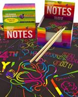 mini notes stylus arts & crafts kit with rainbow scratch logo