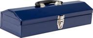 🧰 torin tce atb102u 16" hip roof style portable steel tool box - blue with metal latch closure: the ultimate storage solution! logo
