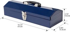 img 2 attached to 🧰 Torin TCE ATB102U 16" Hip Roof Style Portable Steel Tool Box - Blue with Metal Latch Closure: The Ultimate Storage Solution!
