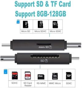 img 2 attached to Goblown USB SD Card Reader and OTG Adapter for PC, Laptop, and Smart Phones - Micro SD Card Reader/USB 2.0 Cardreader for TF, SD, Microsd, SDXC, SDHC, MMC, RS-MMC, Micro SDXC, Micro SDHC, UHS-I Camera Reader