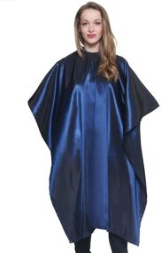 img 3 attached to 💇 Navy Blue Iridescent Salon Cape with Snaps - Heavy Duty 45"x60" Mane Caper for Barbershop & Beauty Shop Use with Enhanced Durability & Specialized Design