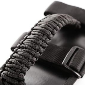 img 3 attached to 🔍 Оптимизированный поиск: Набор ручек Rugged Ridge 13505.30 Paracord в черном цвете - подходит для Jeep CJ, Wrangler, Gladiator 55-н.в.