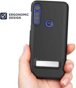 img 1 attached to 📱 Чехол с ремнем и подставкой для Moto G Power 2020 - тонкий чехол для Motorola G Power - черный