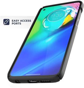 img 2 attached to 📱 Encased Moto G Power 2020 Belt Case with Kickstand - Slimline Ultra Thin Cover for Motorola G Power - Black