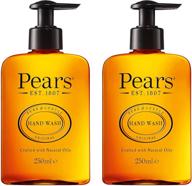 🍐 pears pure & gentle hand wash with natural oils, 98% pure glycerin soap and moisturizing liquid hand soap for dry hands with essential oils - 2 pack, 250 ml logo