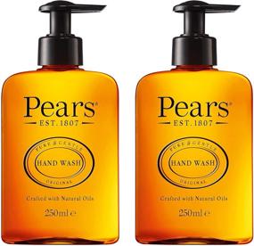 img 4 attached to 🍐 Pears Pure & Gentle Hand Wash with Natural Oils, 98% Pure Glycerin Soap and Moisturizing Liquid Hand Soap for Dry Hands with Essential Oils - 2 Pack, 250 ML