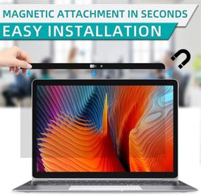 img 3 attached to STARY MacBook Air 13 Inch Privacy Screen Protector (2021/2020/2019/2018 Release, A2337 A2179) 👀 with Webcam Cover & Anti-Blue Light - Magnetic MacBook Pro 13 Inch Screen Protector