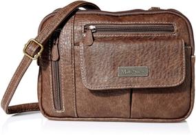 img 4 attached to 👜 MultiSac Zippy Crossbody Bag with Triple Compartments